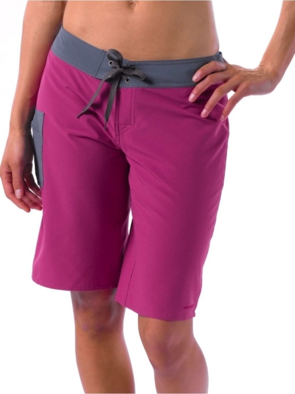 Patagonia Girona Magenta Board Shorts with Charcoal Waistband